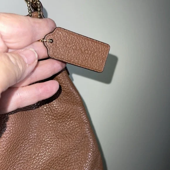 Coach Abby Duffle Brown  Pebbled Leather F31507 Crossbody Shoulder Purse Bag - Picture 3 of 16